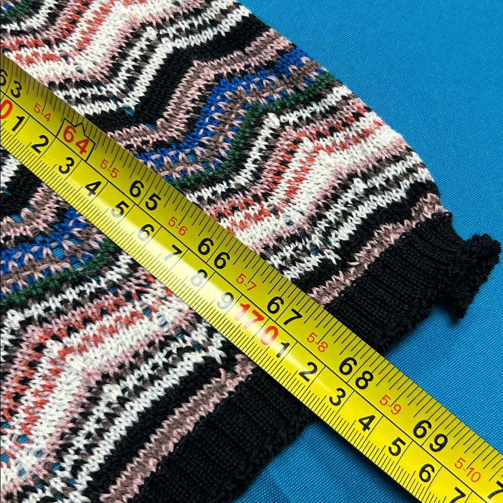 1641 Missoni Scarf and Beanie set Black White Blue - Picture 6 of 9